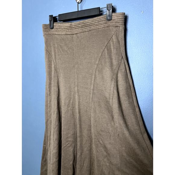 Marc D'alcy Maxi Skirt Women's S/M Modest Contouring Long Neutral Office Comfort - Picture 3 of 10